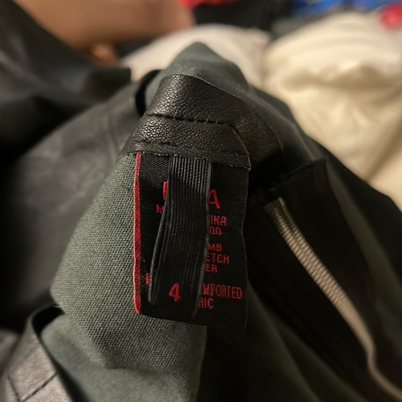 RtA Women's Black Zipped Leather Dress SZ. 4 - Picture 5 of 11